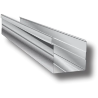 Gutter domestic 0.4 x 100 x 75mm x 3.6m