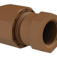 Unitwist Coupler Straight Female Iron CxF 15mm x 1/2in