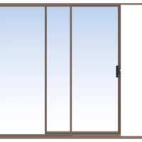 ALUMINIUM SLIDING DOOR 2400X2100 BR