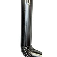 Downpipe round 75mmx2700mm with crmp shoe