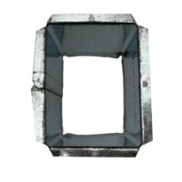 Outlet square lipped 0.4 x 75mm