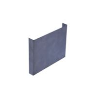 Stopend sq loose 0.4mm x 100mm x 75mm
