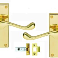 VICTORIAN LOCKSET BRASS 200MM