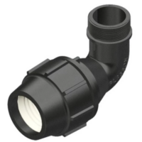Hdpe Comp Elbow Male 25-3/4"