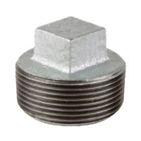 Galv Plugs Hollow 15mm