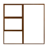 Alu W & D frame- PTT1818 BRONZE