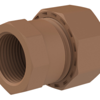 Unitwist Coupler Straight Female Iron CxF 22mm x 3/4in