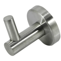 Robe Hook Brescia Silver
